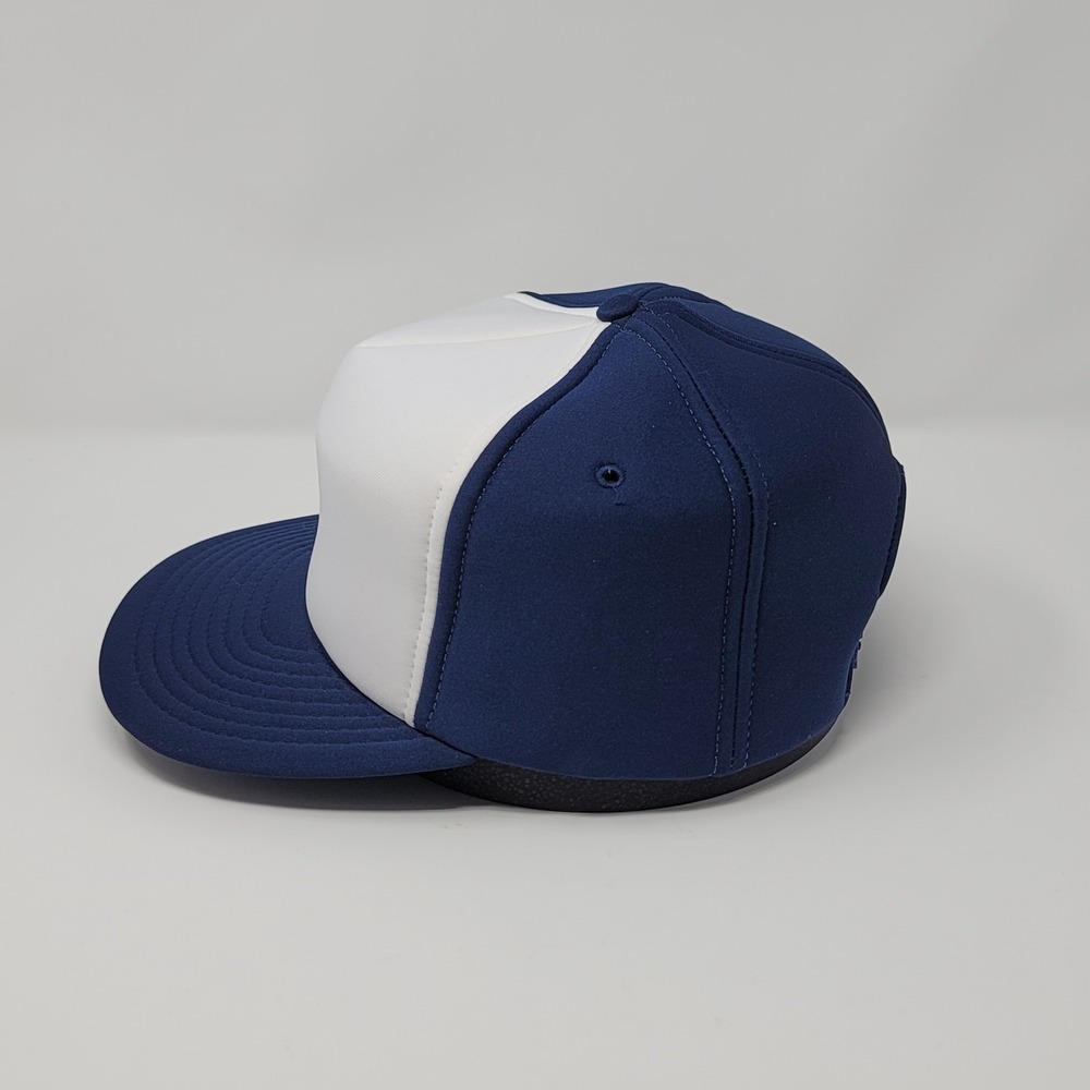 Designer Award Blank High Profile EZ‎ Print Foam Hat Cap Blue White Snapback - Picture 2 of 7